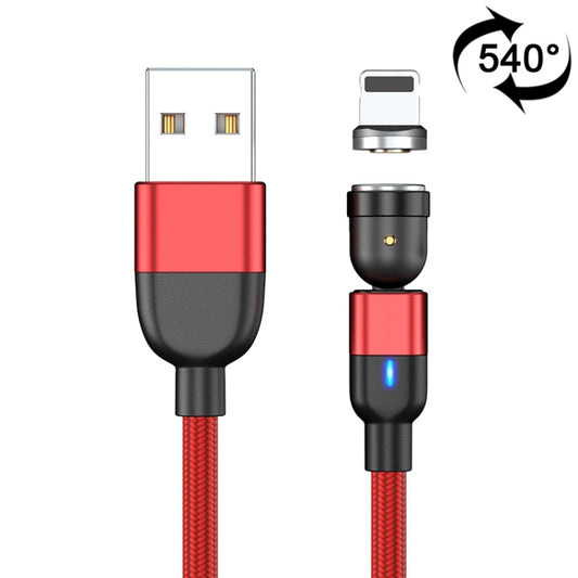 1m 3A Output USB to 8 Pin 540 Degree Rotating Magnetic Data Sync Charging Cable(Red) by buy2fix