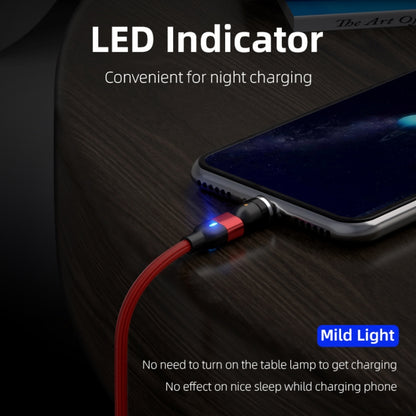 1m 3A Output USB to 8 Pin 540 Degree Rotating Magnetic Data Sync Charging Cable(Red) by buy2fix