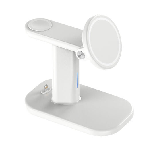 JJT-A70 15W 3 in 1 Multifunctional Magnetic Wireless Charging Holder (White) by buy2fix