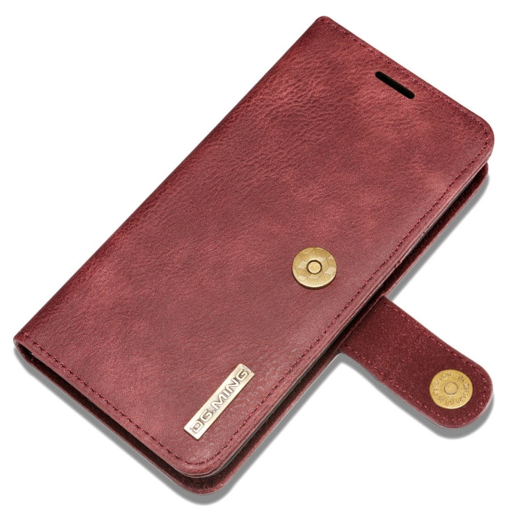 DG.MING for iPhone 8 Plus & iPhone 7 Plus Crazy Horse Texture Horizontal Flip Detachable Magnetic Protective Case with Holder & Card Slots & Wallet(Red) - More iPhone Cases by DG.MING | Online Shopping UK | buy2fix