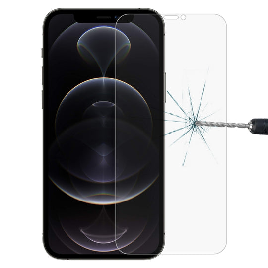 For iPhone 12 Pro Max 0.26mm 9H 2.5D Tempered Glass Film (Open Hole)