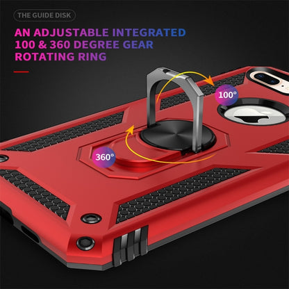 Sergeant Armor Shockproof TPU + PC Protective Case for iPhone 7 / 8 Plus, with 360 Degree Rotation Holder (Black) by buy2fix