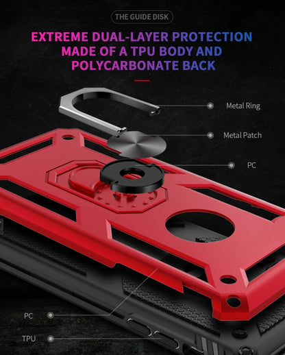 Sergeant Armor Shockproof TPU + PC Protective Case for iPhone 7 / 8 Plus, with 360 Degree Rotation Holder (Red) by buy2fix