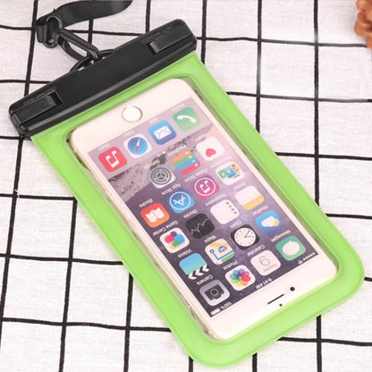 PVC Transparent Universal IPX8 Waterproof Bag with Lanyard for Smart Phones below 6.3 inch (Green) - More iPhone Cases by buy2fix | Online Shopping UK | buy2fix