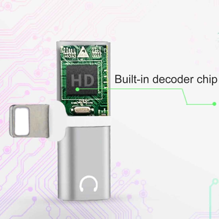 2 in 1 8 Pin 5V 1A Listen Call Audio Converter Earphone Adapter(Black) by buy2fix