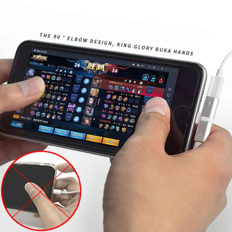 2 in 1 8 Pin 5V 1A Listen Call Audio Converter Earphone Adapter(Black) by buy2fix