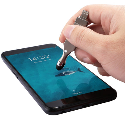 RQW-10E 2 in 1 USB 2.0 & 8 Pin 64GB Flash Drive with Stylus Pen, for iPhone & iPad & iPod & Most Android Smartphones & PC Computer by buy2fix