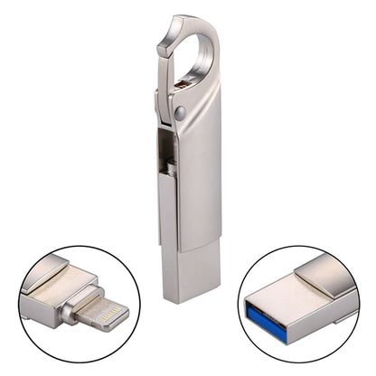 RQW-10F 2 in 1 USB 2.0 & 8 Pin 16GB Keychain Flash Drive by buy2fix
