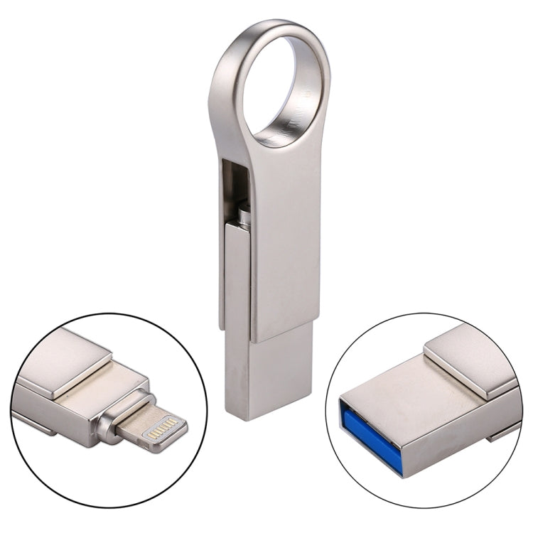 RQW-10D 2 in 1 USB 2.0 & 8 Pin 32GB Flash Drive by buy2fix