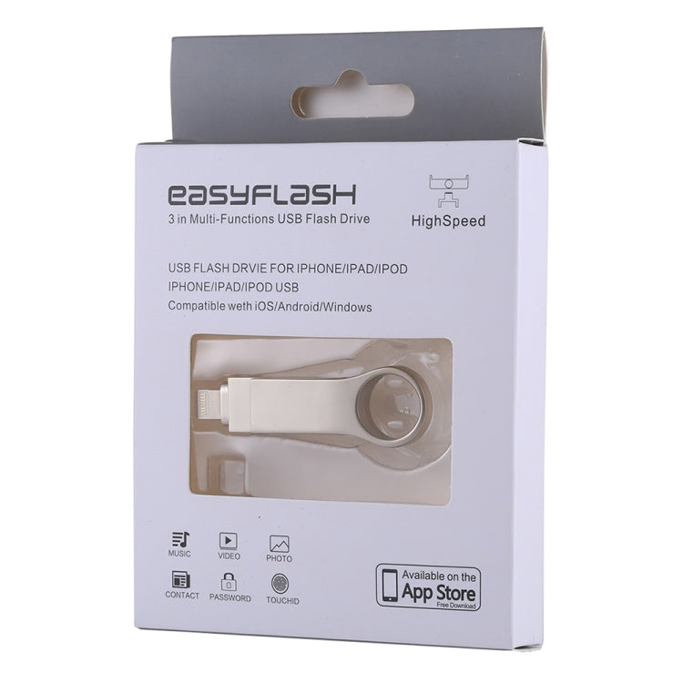 RQW-10D 2 in 1 USB 2.0 & 8 Pin 16GB Flash Drive by buy2fix