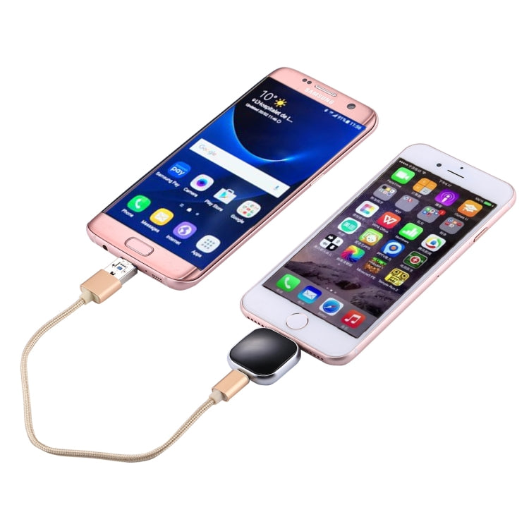 RQW-18S 8 Pin 64GB Multi-functional Flash Disk Drive with USB / Micro USB to Micro USB Cable(Black) by buy2fix