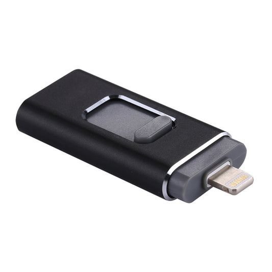 easyflash RQW-01B 3 in 1 USB 2.0 & 8 Pin & Micro USB 64GB Flash Drive(Black) by buy2fix