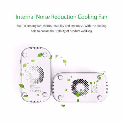 ORICO DUK-10P 120W 10 USB Ports Smart Charging Station with Phone & Tablet Stand, EU Plug(Black) - Multifunction Charger by ORICO | Online Shopping UK | buy2fix