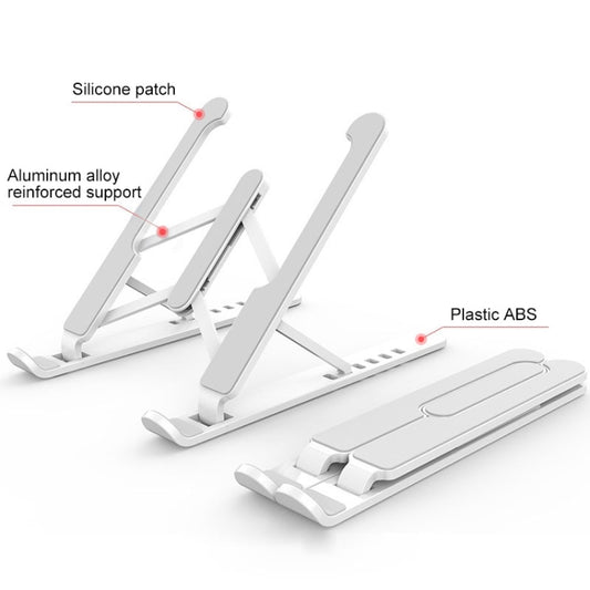 YMB1028 Portable Folding Desktop Holder Bracket for Laptop / Tablet below 15.6 inch(Silver) - MacBook Holder by buy2fix | Online Shopping UK | buy2fix