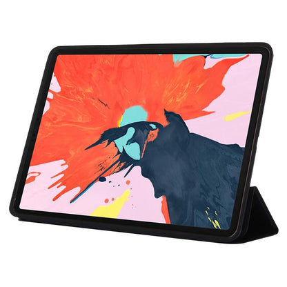 Horizontal Flip Solid Color Leather Case for iPad Pro 12.9 inch (2018), with Three-folding Holder & Wake-up / Sleep Function(Black) - iPad Pro 12.9 (2018) Cases by buy2fix | Online Shopping UK | buy2fix