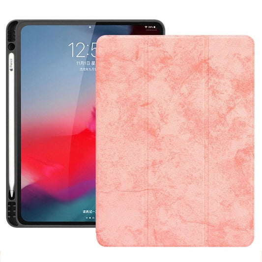 Horizontal Flip Leather Case with Pen Slot  Three-folding Holder & Wake-up / Sleep Function for iPad Air 13 2024 / 2025 / Pro 12.9 (2018)(Pink) - More iPad Cases by buy2fix | Online Shopping UK | buy2fix
