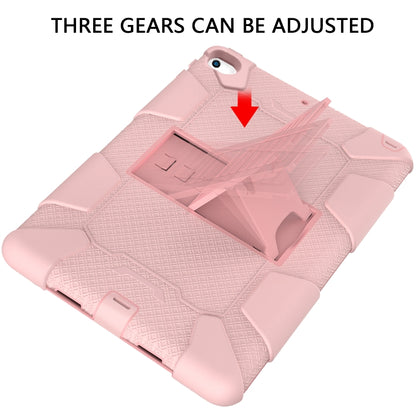 Shockproof Two-color Silicone Protection Shell for iPad Mini 2019 & 4, with Holder (Rose Gold) - iPad mini (2019) / mini 5 Cases by buy2fix | Online Shopping UK | buy2fix