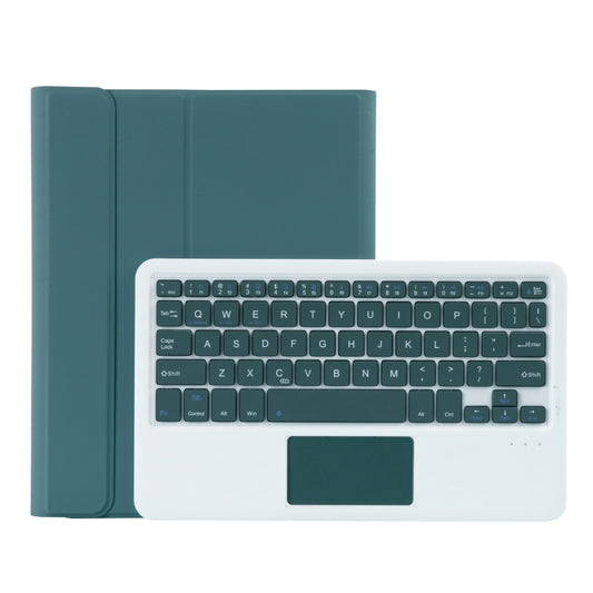 YT11B-A Detachable Candy Color Bluetooth Keyboard Leather Tablet Case with Touch Pad & Pen Slot & Holder for iPad Pro 11 2022 / 2021 / Air 5 / Air 4 (Dark Green) - For iPad Pro by buy2fix | Online Shopping UK | buy2fix