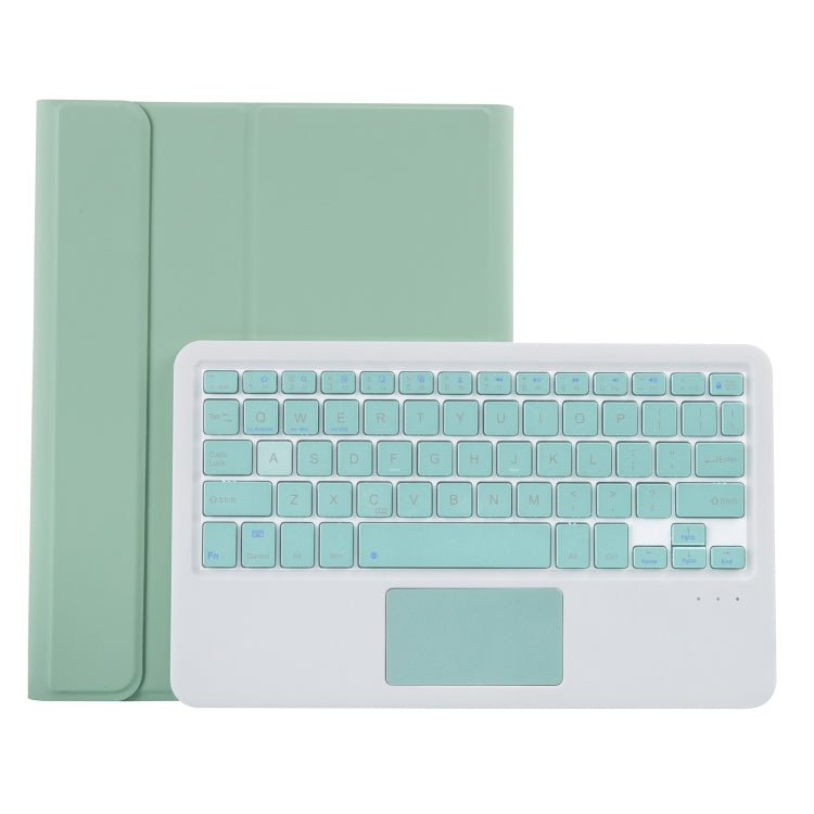 YT11B-A Detachable Candy Color Bluetooth Keyboard Leather Tablet Case with Touch Pad & Pen Slot & Holder for iPad Pro 11 2022 / 2021 / Air 5 / Air 4 (Light Green) - For iPad Pro by buy2fix | Online Shopping UK | buy2fix