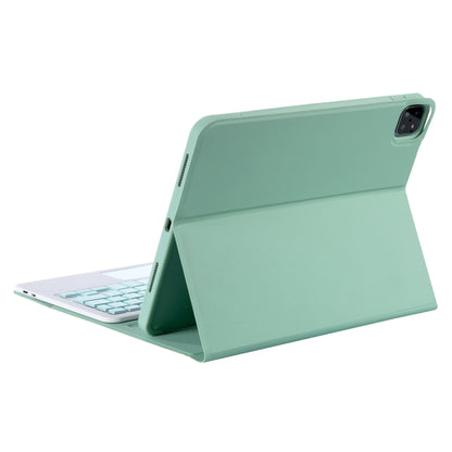 YT11B-A Detachable Candy Color Bluetooth Keyboard Leather Tablet Case with Touch Pad & Pen Slot & Holder for iPad Pro 11 2022 / 2021 / Air 5 / Air 4 (Light Green) - For iPad Pro by buy2fix | Online Shopping UK | buy2fix