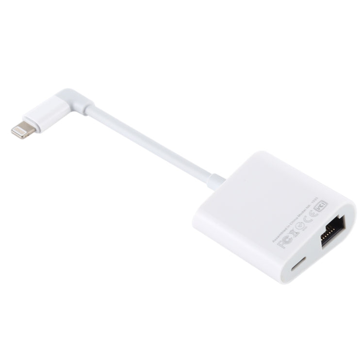 NK-1035 Ethernet Port + 8 Pin Female to 8 Pin Elbow Male Function Adapter(White) by buy2fix