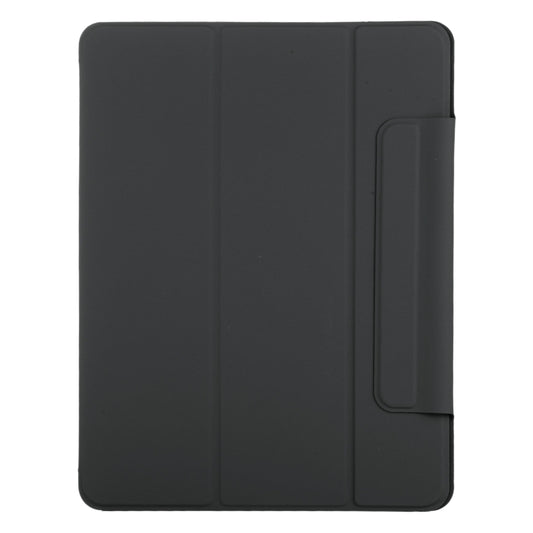 For iPad Air 13 2024 / 2025 / Pro 12.9 2020 Double-sided Magnetic Flip PU Leather Tablet Case With Holder & Sleep / Wake-up Function(Black) - iPad Pro 12.9 (2020) Cases by buy2fix | Online Shopping UK | buy2fix