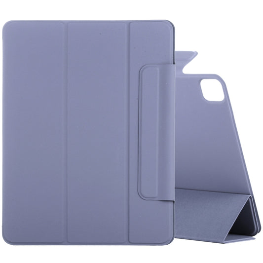 For iPad Air 13 2024 / 2025 / Pro 12.9 2020 Double-sided Magnetic Flip PU Leather Tablet Case With Holder & Sleep / Wake-up Function(Purple) - iPad Pro 12.9 (2020) Cases by buy2fix | Online Shopping UK | buy2fix