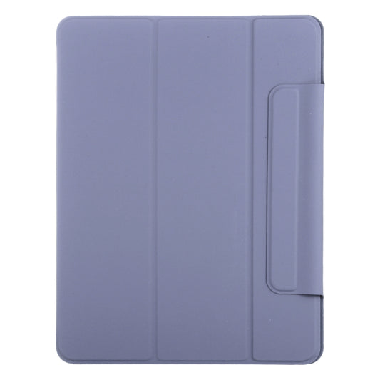 For iPad Air 13 2024 / 2025 / Pro 12.9 2020 Double-sided Magnetic Flip PU Leather Tablet Case With Holder & Sleep / Wake-up Function(Purple) - iPad Pro 12.9 (2020) Cases by buy2fix | Online Shopping UK | buy2fix