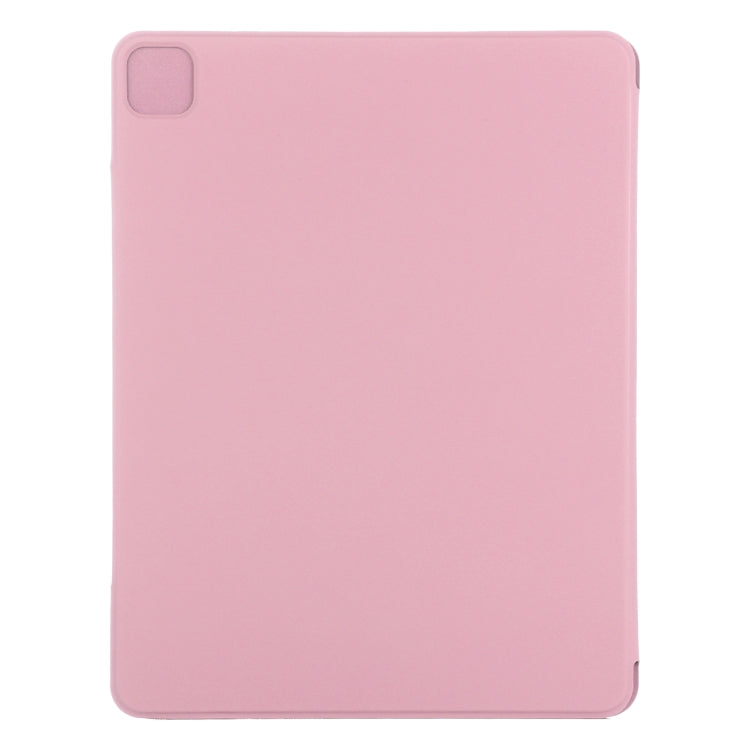 For iPad Air 13 2024 / 2025 / Pro 12.9 2020 Double-sided Magnetic Flip PU Leather Tablet Case With Holder & Sleep / Wake-up Function(Light Pink) - iPad Pro 12.9 (2020) Cases by buy2fix | Online Shopping UK | buy2fix
