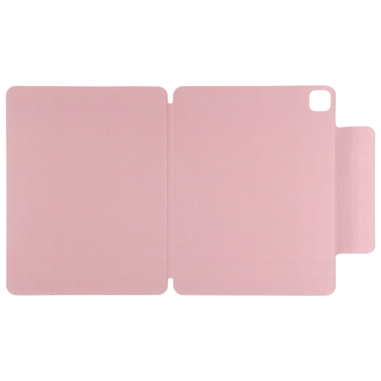 For iPad Air 13 2024 / 2025 / Pro 12.9 2020 Double-sided Magnetic Flip PU Leather Tablet Case With Holder & Sleep / Wake-up Function(Light Pink) - iPad Pro 12.9 (2020) Cases by buy2fix | Online Shopping UK | buy2fix