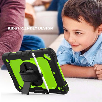 Shockproof Black Silica Gel + Colorful PC Protective Case for iPad Mini 2019 / Mini 4, with Holder & Shoulder Strap & Hand Strap & Pen Slot(Green) - iPad Pro 11 (2018) Cases by buy2fix | Online Shopping UK | buy2fix