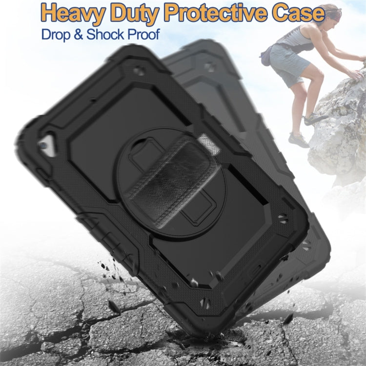 Shockproof Colorful Silica Gel + PC Protective Case for iPad Mini 2019 / Mini 4, with Holder & Shoulder Strap & Hand Strap & Pen Slot(Black) - iPad Pro 11 (2018) Cases by buy2fix | Online Shopping UK | buy2fix