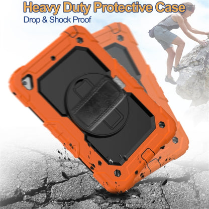 Shockproof Colorful Silica Gel + PC Protective Case for iPad Mini 2019 / Mini 4, with Holder & Shoulder Strap & Hand Strap & Pen Slot(Orange) - iPad Pro 11 (2018) Cases by buy2fix | Online Shopping UK | buy2fix