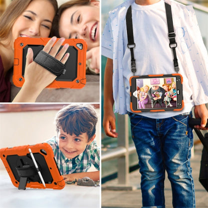 Shockproof Colorful Silica Gel + PC Protective Case for iPad Mini 2019 / Mini 4, with Holder & Shoulder Strap & Hand Strap & Pen Slot(Orange) - iPad Pro 11 (2018) Cases by buy2fix | Online Shopping UK | buy2fix