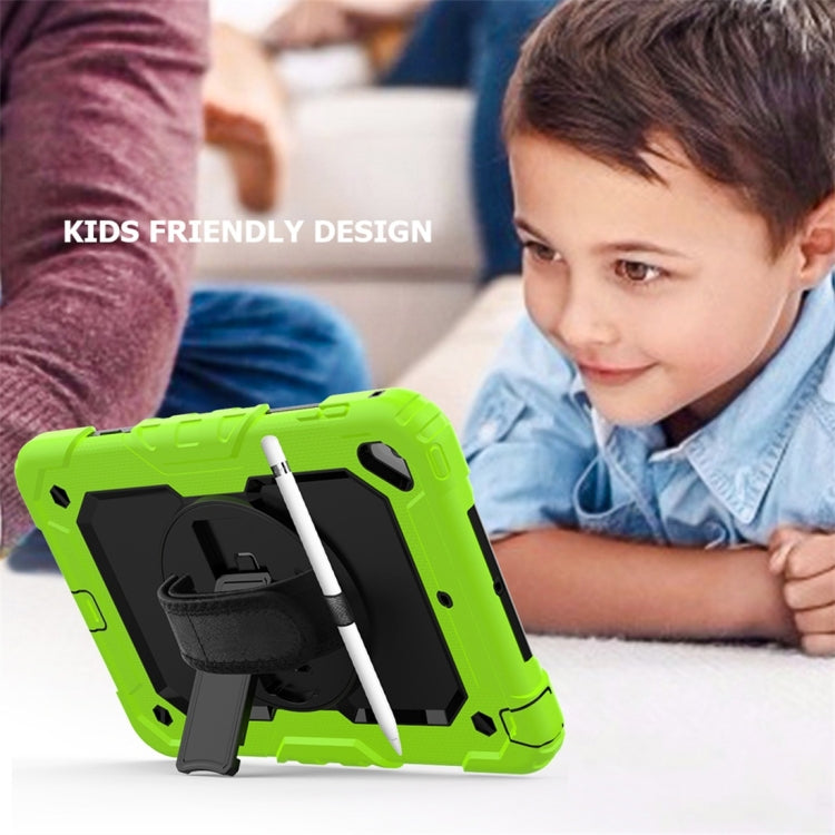 Shockproof Colorful Silica Gel + PC Protective Case for iPad Mini 2019 / Mini 4, with Holder & Shoulder Strap & Hand Strap & Pen Slot(Green) - iPad Pro 11 (2018) Cases by buy2fix | Online Shopping UK | buy2fix