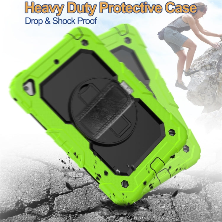 Shockproof Colorful Silica Gel + PC Protective Case for iPad Mini 2019 / Mini 4, with Holder & Shoulder Strap & Hand Strap & Pen Slot(Green) - iPad Pro 11 (2018) Cases by buy2fix | Online Shopping UK | buy2fix