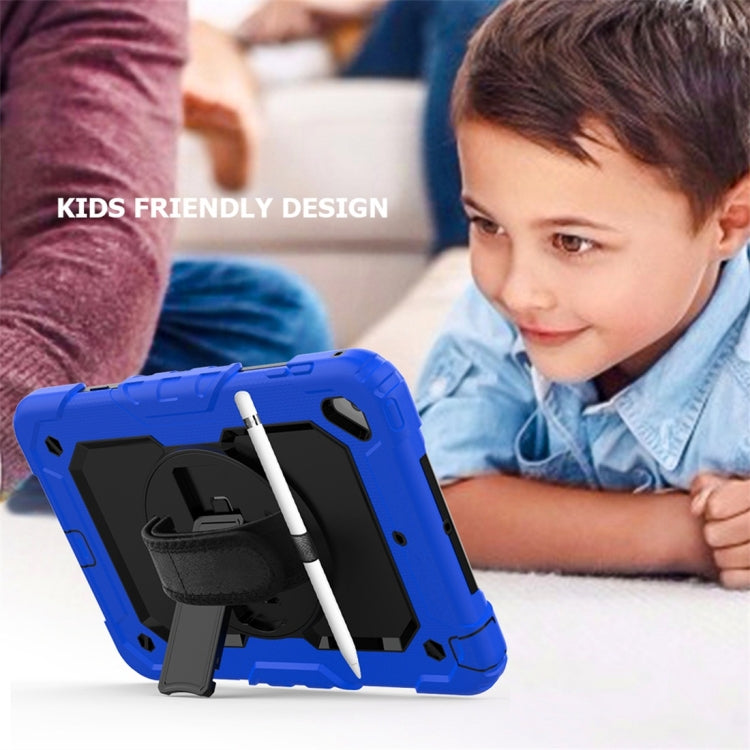 Shockproof Colorful Silica Gel + PC Protective Case for iPad Mini 2019 / Mini 4, with Holder & Shoulder Strap & Hand Strap & Pen Slot(Blue) - iPad Pro 11 (2018) Cases by buy2fix | Online Shopping UK | buy2fix