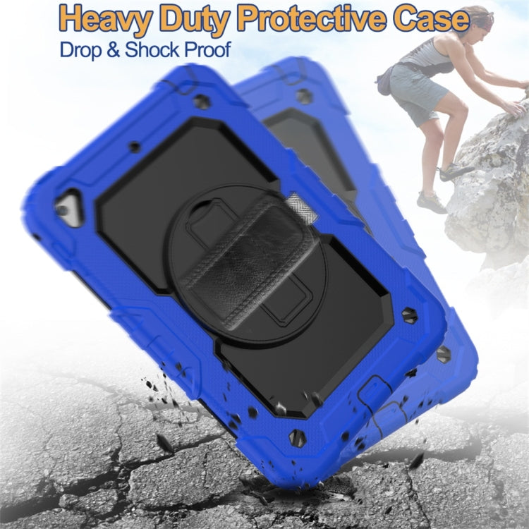 Shockproof Colorful Silica Gel + PC Protective Case for iPad Mini 2019 / Mini 4, with Holder & Shoulder Strap & Hand Strap & Pen Slot(Blue) - iPad Pro 11 (2018) Cases by buy2fix | Online Shopping UK | buy2fix