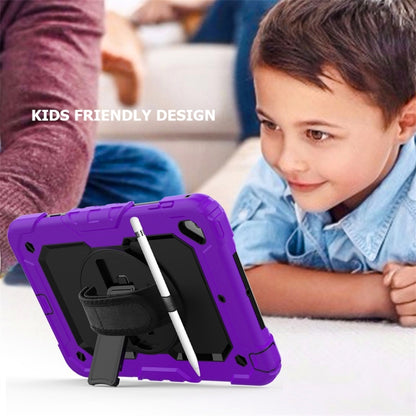 Shockproof Colorful Silica Gel + PC Protective Case for iPad Mini 2019 / Mini 4, with Holder & Shoulder Strap & Hand Strap & Pen Slot(Purple) - iPad Pro 11 (2018) Cases by buy2fix | Online Shopping UK | buy2fix