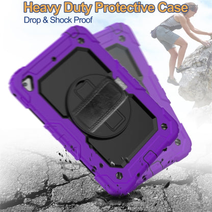 Shockproof Colorful Silica Gel + PC Protective Case for iPad Mini 2019 / Mini 4, with Holder & Shoulder Strap & Hand Strap & Pen Slot(Purple) - iPad Pro 11 (2018) Cases by buy2fix | Online Shopping UK | buy2fix