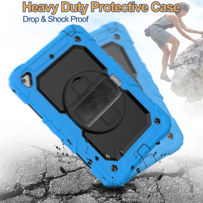 Shockproof Colorful Silica Gel + PC Protective Case for iPad Mini 2019 / Mini 4, with Holder & Shoulder Strap & Hand Strap & Pen Slot(Baby Blue) - iPad Pro 11 (2018) Cases by buy2fix | Online Shopping UK | buy2fix