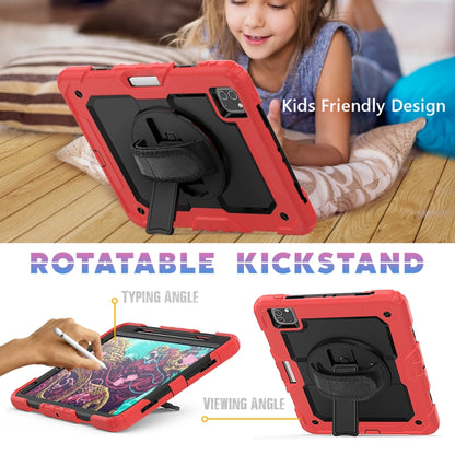 For iPad Pro 11 inch (2018) / Pro 11 inch (2020) Shockproof Colorful Silica Gel + PC Protective Tablet Case with Holder & Shoulder Strap & Hand Strap & Pen Slot(Red) - iPad Pro 11 (2020) Cases by buy2fix | Online Shopping UK | buy2fix