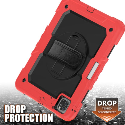 For iPad Pro 11 inch (2018) / Pro 11 inch (2020) Shockproof Colorful Silica Gel + PC Protective Tablet Case with Holder & Shoulder Strap & Hand Strap & Pen Slot(Red) - iPad Pro 11 (2020) Cases by buy2fix | Online Shopping UK | buy2fix