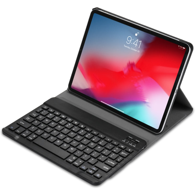A11 Bluetooth 3.0 Ultra-thin ABS Detachable Bluetooth Keyboard Leather Tablet Case with Holder for iPad Pro 11 2022 / 2021 / Air 5 / Air 4 (Black) - For iPad Pro by buy2fix | Online Shopping UK | buy2fix