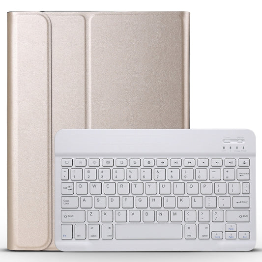 A11 Bluetooth 3.0 Ultra-thin ABS Detachable Bluetooth Keyboard Leather Tablet Case with Holder for iPad Pro 11 2022 / 2021 / Air 5 / Air 4 (Gold) - For iPad Pro by buy2fix | Online Shopping UK | buy2fix