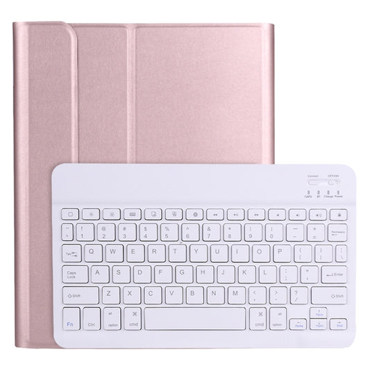 A11B Bluetooth 3.0 Ultra-thin ABS Detachable Bluetooth Keyboard Leather Tablet Case with Holder & Pen Slot for iPad Pro 11 2022 / 2021 / Air 5 / Air 4 (Rose Gold) - For iPad Pro by buy2fix | Online Shopping UK | buy2fix