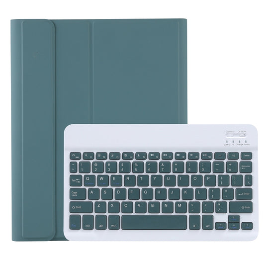 C-11B Detachable Candy Color Bluetooth Keyboard Leather Tablet Case with Pen Slot & Holder for iPad Pro 11 2022 / 2021 / Air 5 / Air 4 (Dark Green) - For iPad Pro by buy2fix | Online Shopping UK | buy2fix