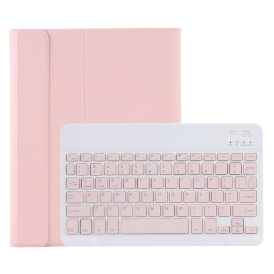 C-11B Detachable Candy Color Bluetooth Keyboard Leather Tablet Case with Pen Slot & Holder for iPad Pro 11 2022 / 2021 / Air 5 / Air 4 (Pink) - For iPad Pro by buy2fix | Online Shopping UK | buy2fix
