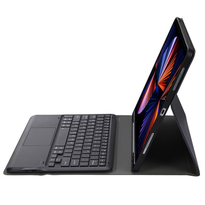 A12B-A Ultra-thin ABS Detachable Bluetooth Keyboard Tablet Case with Touchpad & Pen Slot & Holder for iPad Air 13 2024 / 2025 / Pro 12.9 2021 (Dark Blue) - For iPad Pro by buy2fix | Online Shopping UK | buy2fix