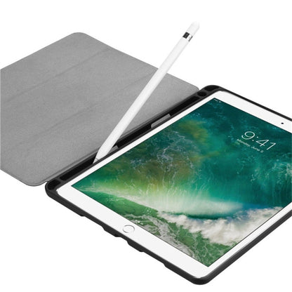 Custer Texture Horizontal Flip Leather Case for iPad Pro 10.5 Inch / iPad Air (2019), with Three-folding Holder & Pen Slot (Dark Blue) - iPad Air (2019) Cases by buy2fix | Online Shopping UK | buy2fix